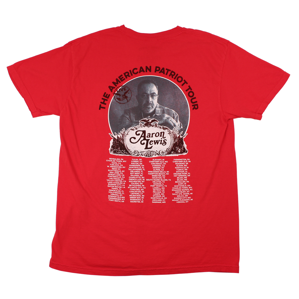Aaron Lewis The American Patriot Pocket Tour Mens T Shirt Red Hoodie, Sweatshirt | CiraTrend.com (Image 2)