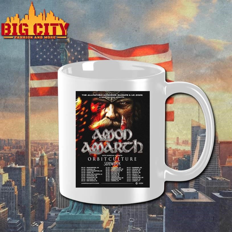 Amon Amarth The Allfather Awakens Europe And Uk 2026 Tour Dates Awaits Shirt