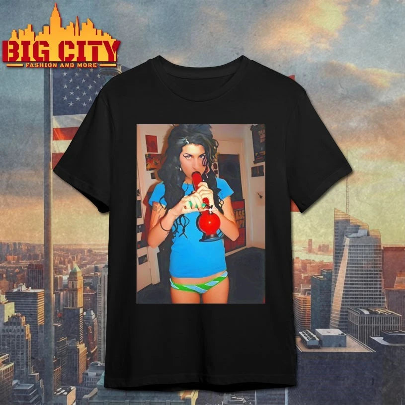 Amy Winehouse Smoking Bong shirt