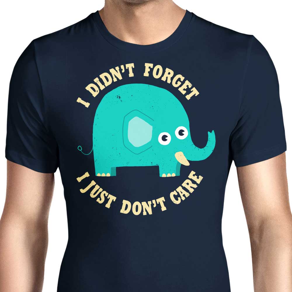 An Elephant Never Cares - Men's Apparel T-Shirts, Hoodie, Sweatshirt | CiraTrend.com (Image 1)