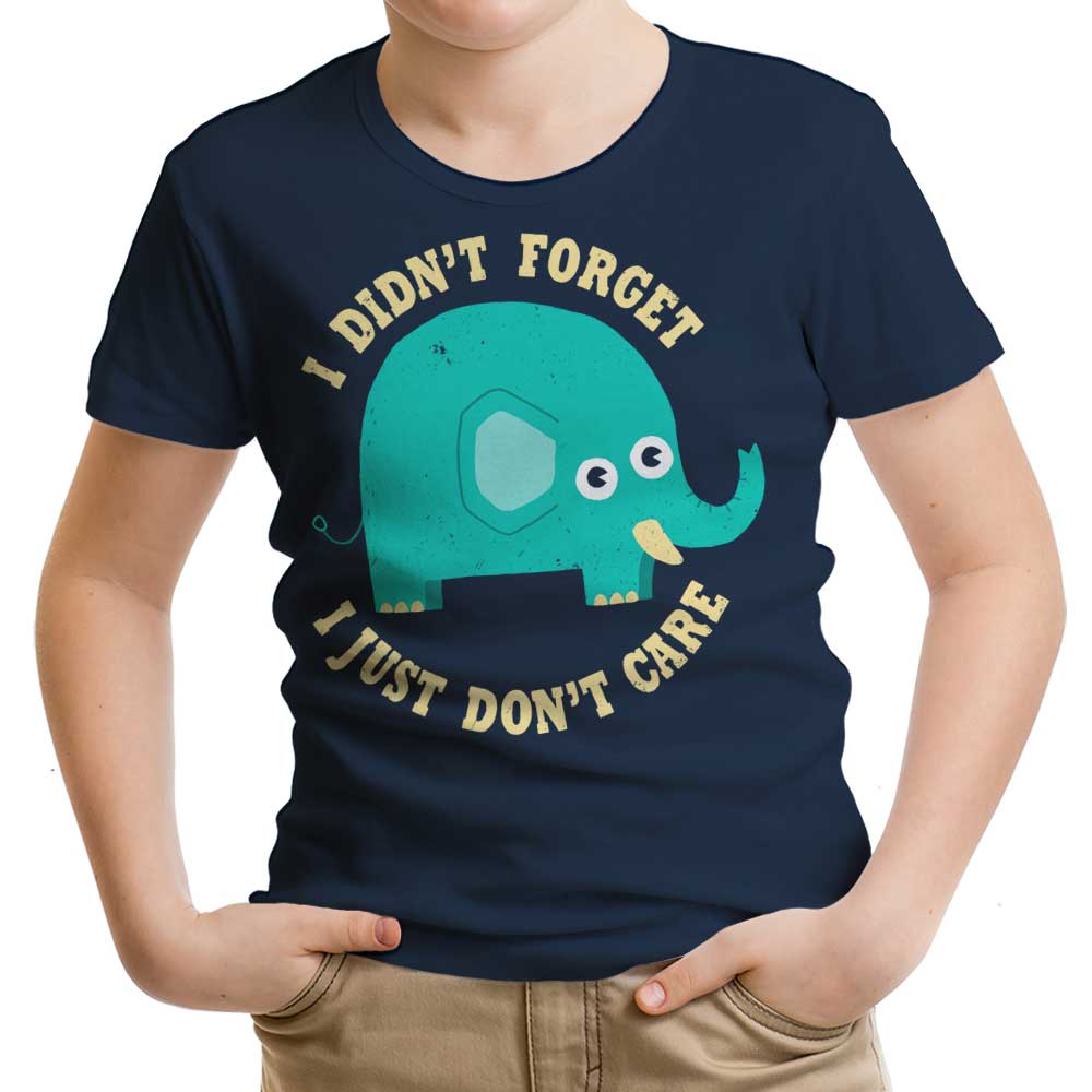An Elephant Never Cares - Youth Apparel T-Shirts, Hoodie, Sweatshirt | CiraTrend.com (Image 1)