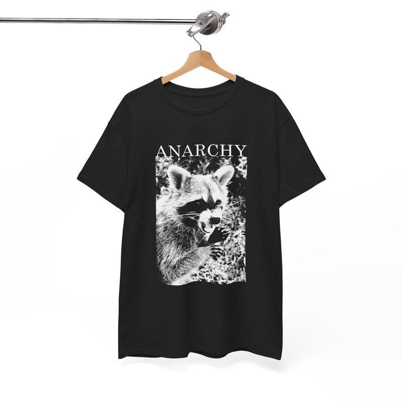 Anarchy Funny Raccoon T-Shirt Hoodie, Sweatshirt | CiraTrend.com