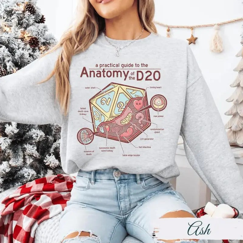 Anatomy of the D20 DnD Shirt | Dungeons Dragons Shirt | Gifts for dm | Dungeon master (dm) gifts | minimal dnd shirt |...