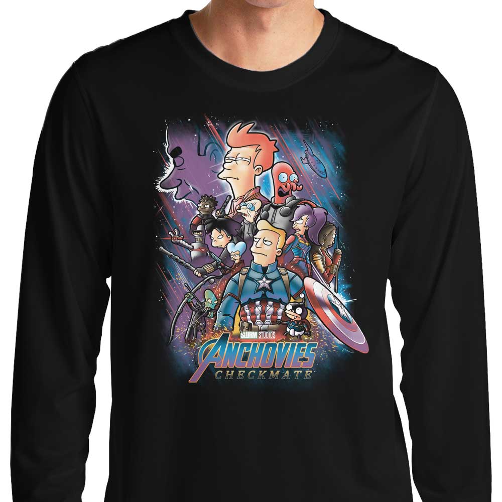 Anchovies: Checkmate - Long Sleeve T-Shirt Hoodie, Sweatshirt | CiraTrend.com (Image 3)