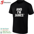 And I’m James racing typography shirt