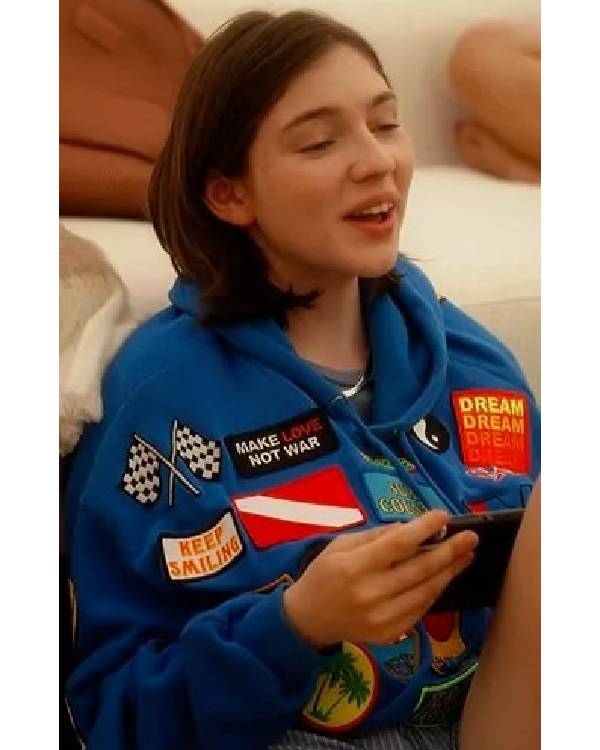 And Just Like That Alexa Swinton Blue Patch Hoodie T-Shirts, Sweatshirt | CiraTrend.com (Image 2)