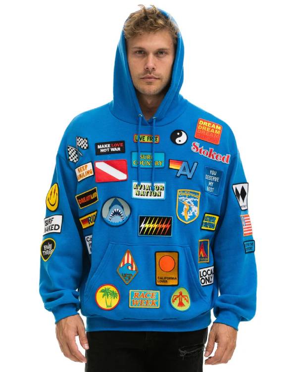And Just Like That Alexa Swinton Blue Patch Hoodie T-Shirts, Sweatshirt | CiraTrend.com (Image 1)