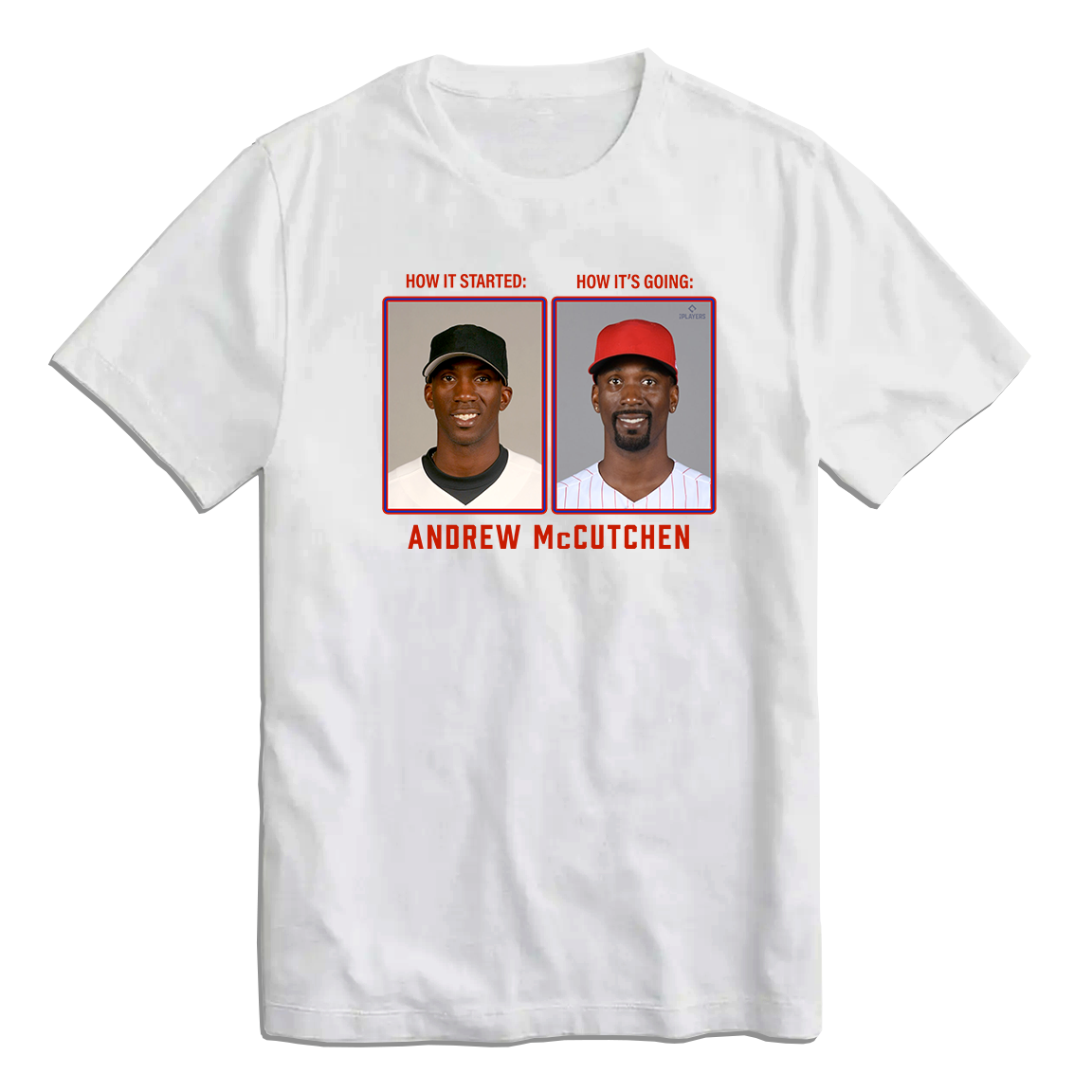 Andrew McCutchen Then & Now MLBPA Tee Hoodie, Sweatshirt | CiraTrend.com