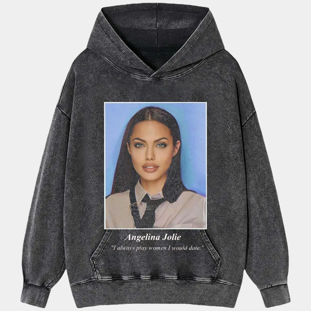 Angelina Jolie School Tee Hoodie, Sweatshirt | CiraTrend.com (Image 2)