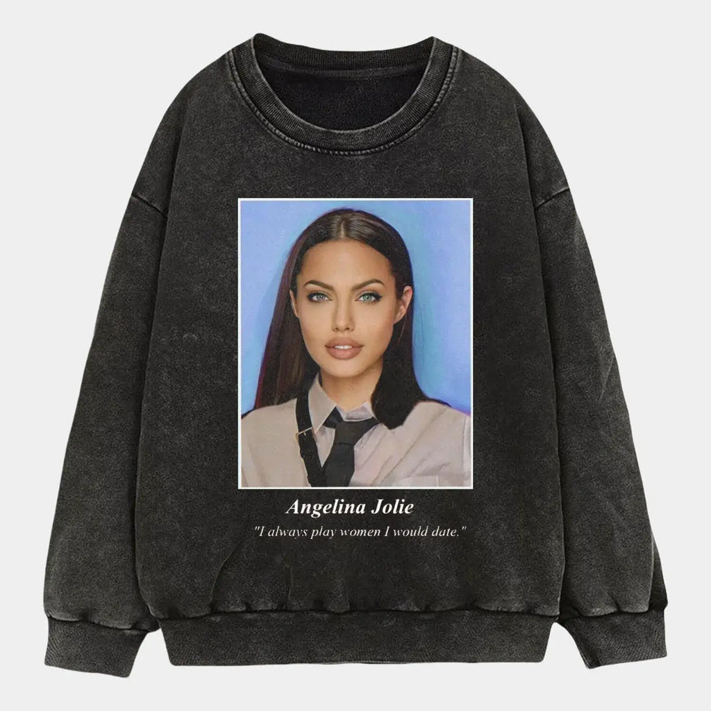 Angelina Jolie School Tee Hoodie, Sweatshirt | CiraTrend.com (Image 3)
