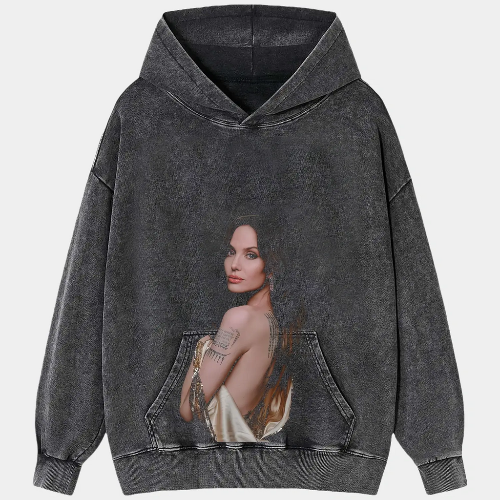 Angelina Jolie V3 TEE Hoodie, Sweatshirt | CiraTrend.com (Image 2)