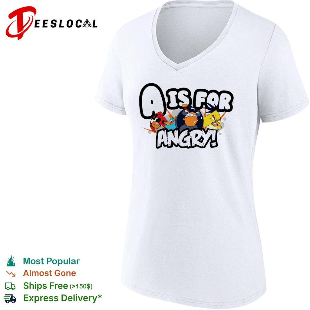 Angry Birds game characters a is for shirt