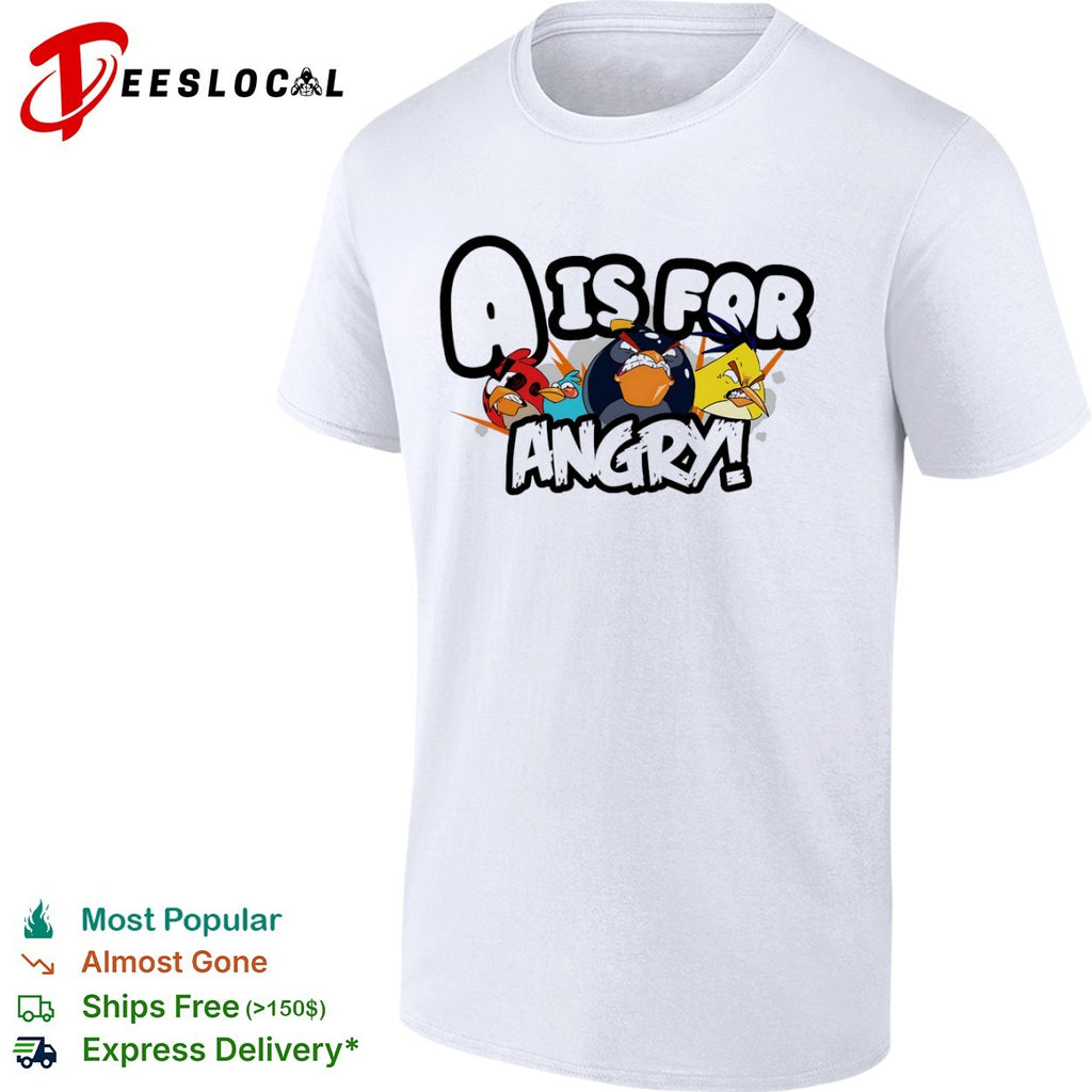 Angry Birds game characters a is for shirt