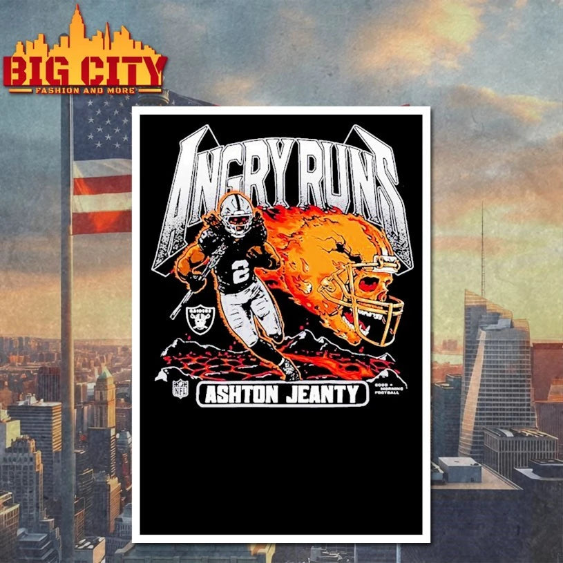 Angry Runs 2025 Raiders Ashton Jeanty shirt