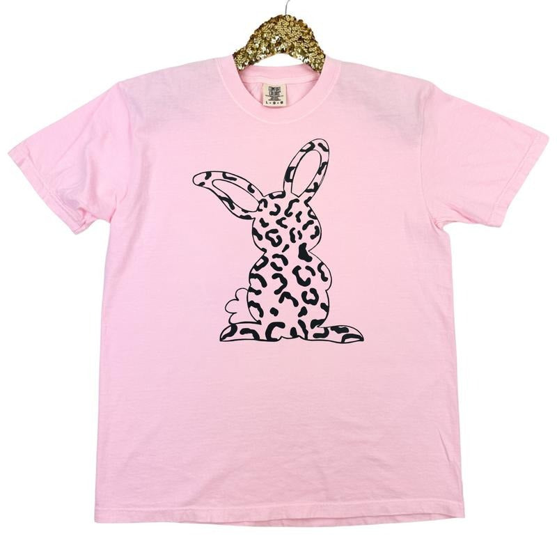 Animal Print Bunny Comfort Colors T-Shirt Hoodie, Sweatshirt | CiraTrend.com