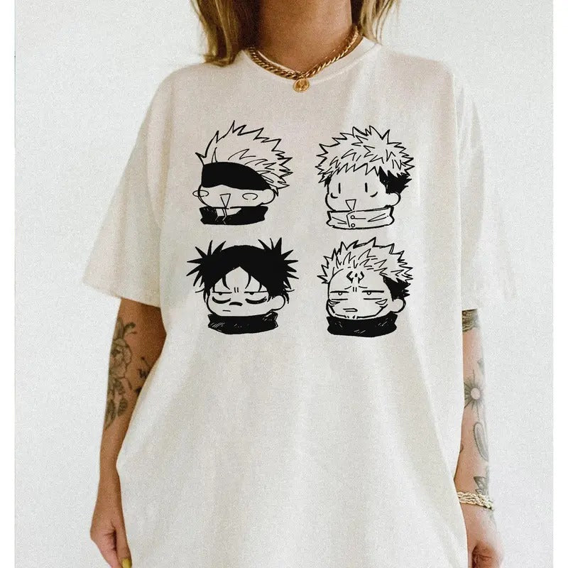 Anime Friends Gojo Sukuna Choso Itadori Shirt, tee, Choso Shirt, Yuji Shirt, Anime Shirt, Gojo Shirt, Anime Fan Gifts...