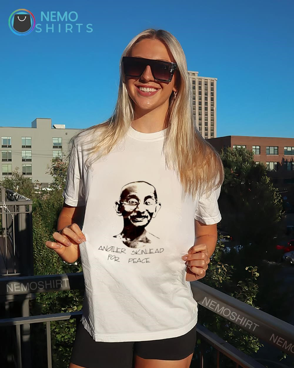 Another Skinhead for Peace Mahatma Gandhi shirt