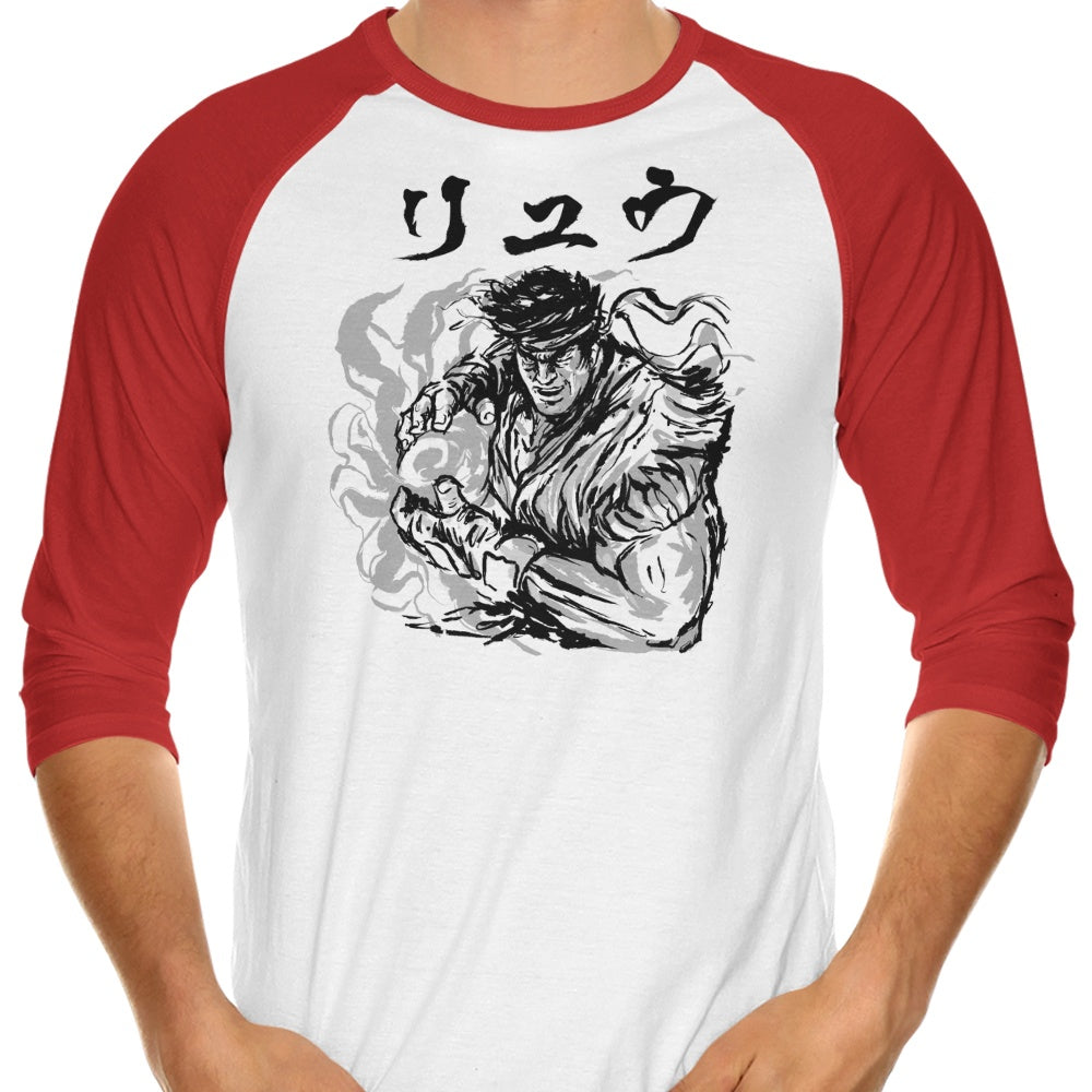 Ansatsuken Copia - 3/4 Sleeve Raglan T-Shirt Hoodie, Sweatshirt | CiraTrend.com (Image 3)