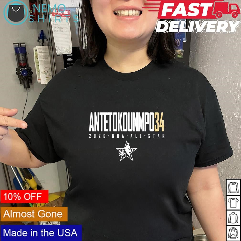 Antetokounmpo34 Milwaukee Bucks 2026 NBA All-Star shirt