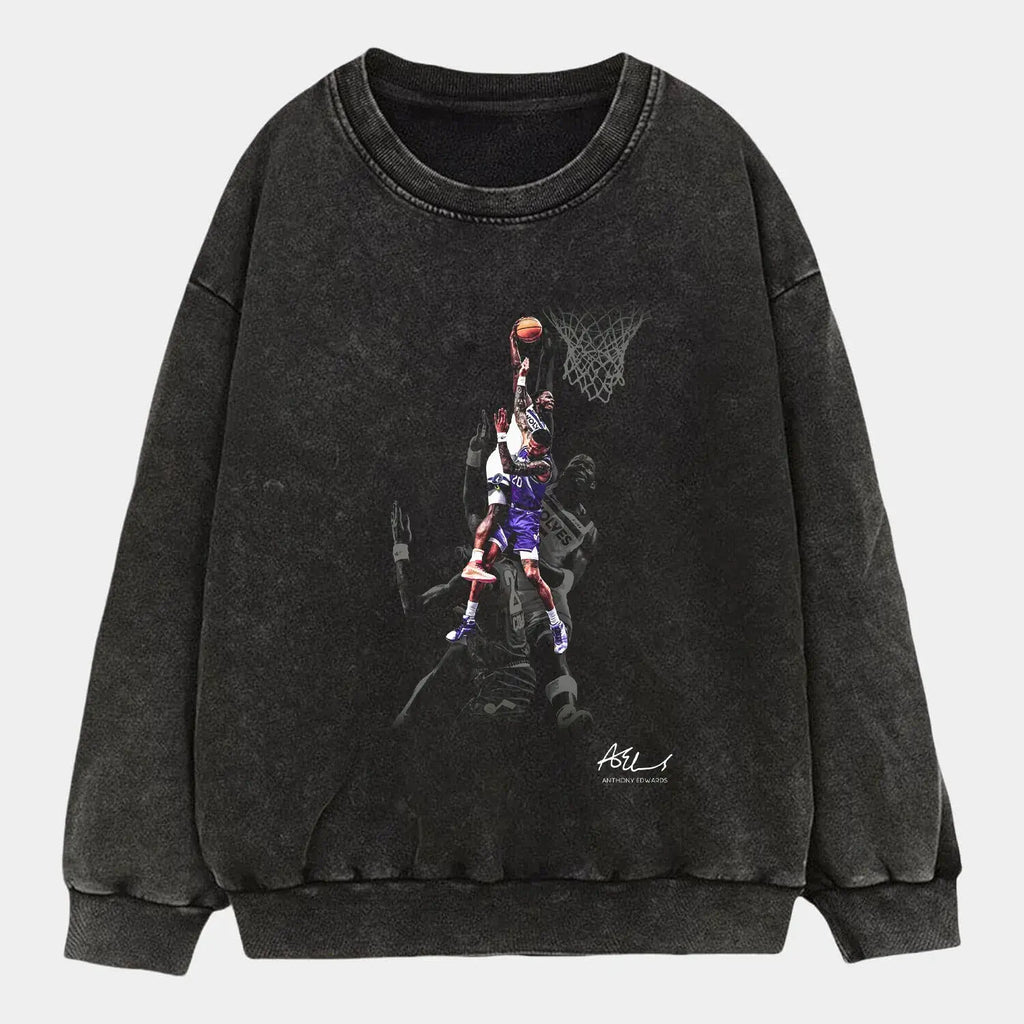 Anthony Edwards 'Dunk on John Collins' Tee Hoodie, Sweatshirt | CiraTrend.com (Image 3)