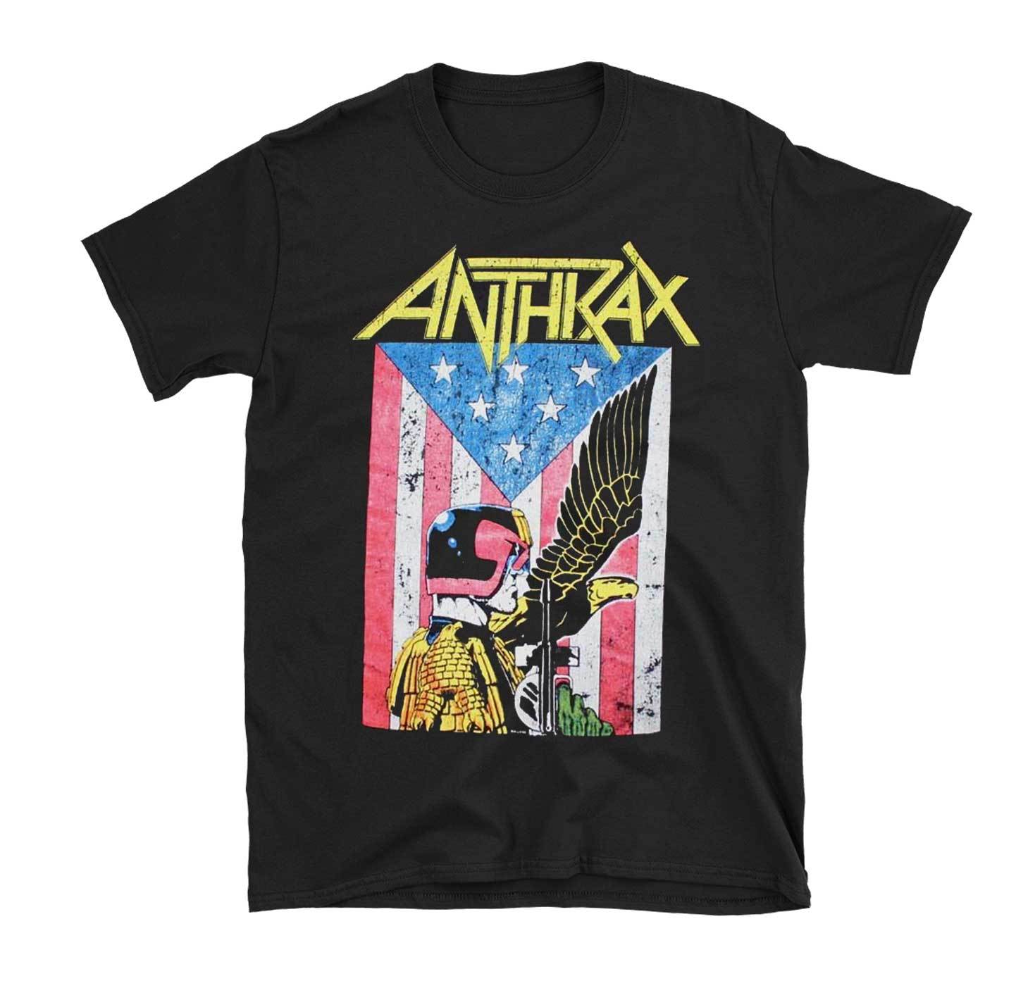 Anthrax Dredd Eagle Mens T Shirt Black Hoodie, Sweatshirt | CiraTrend.com