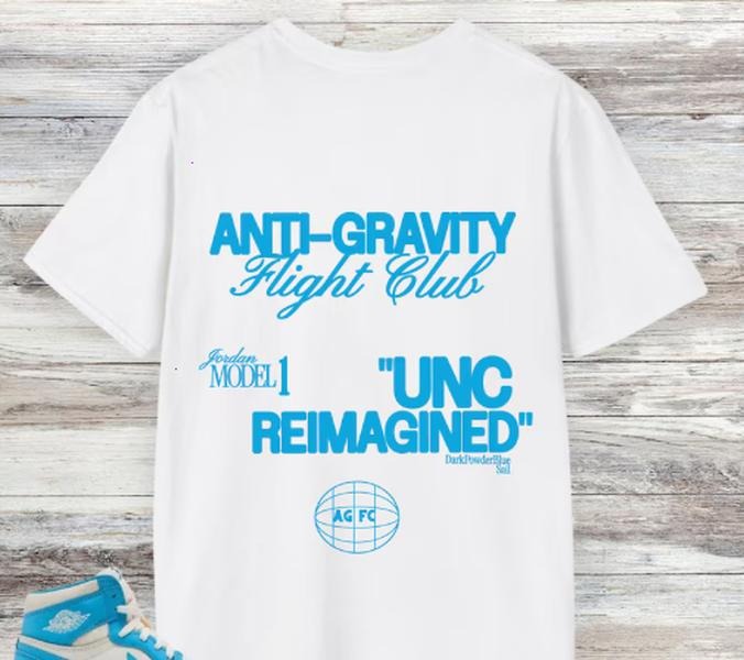 Anti Gravity Reimagined Sneaker Match Shirt, Dark Powder Blue Sail Hoodie, Sweatshirt | CiraTrend.com