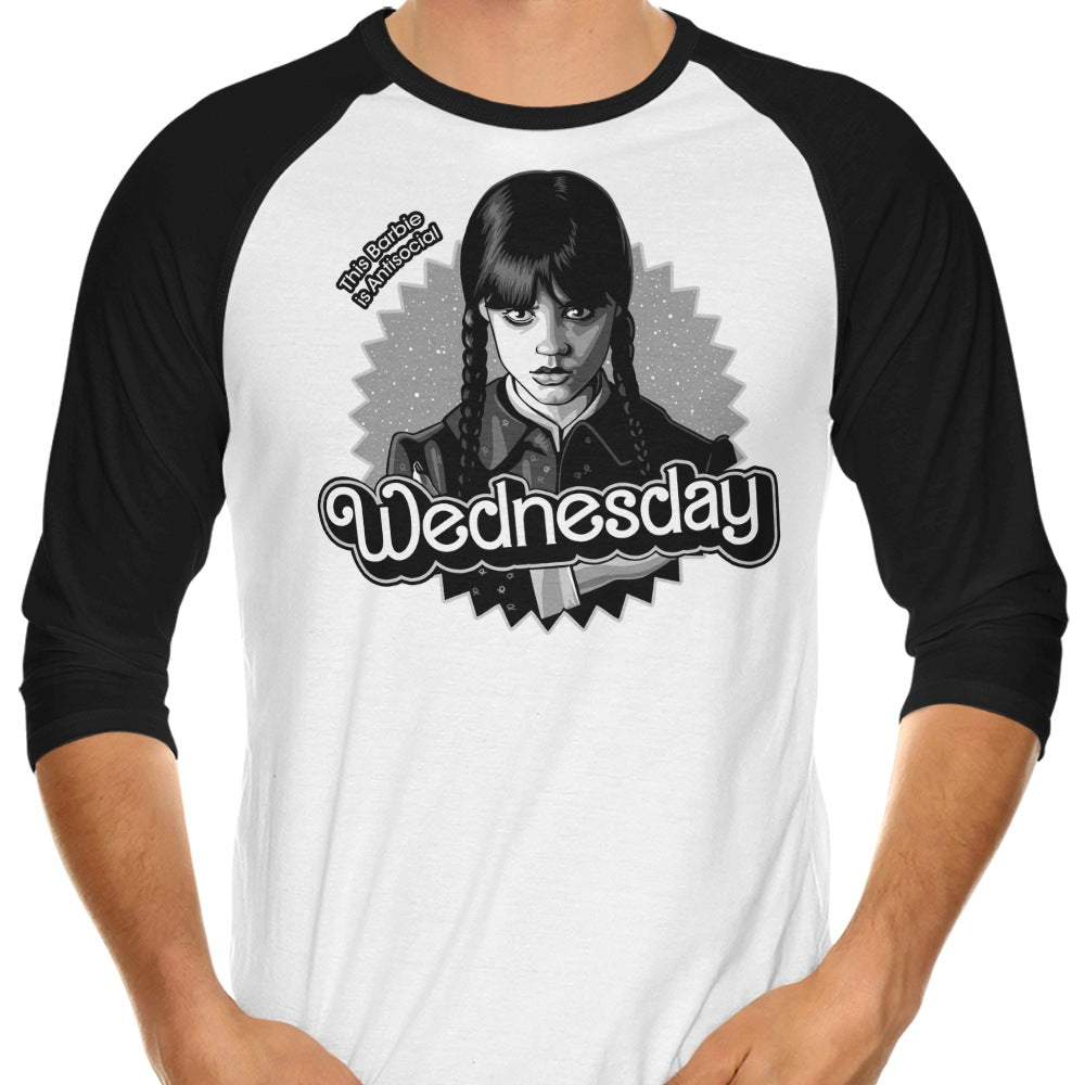 Antisocial Doll - 3/4 Sleeve Raglan T-Shirt Hoodie, Sweatshirt | CiraTrend.com (Image 1)