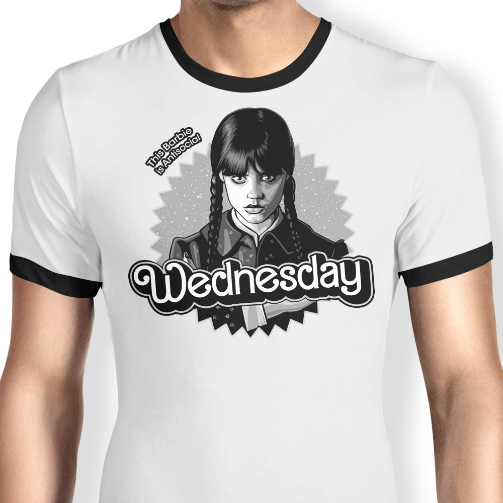 Antisocial Doll - Ringer T-Shirt Hoodie, Sweatshirt | CiraTrend.com (Image 1)