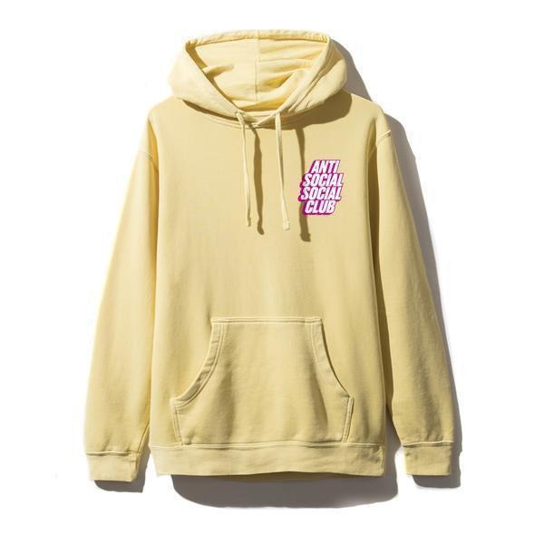 Antisocial Social Club Blocked Yellow Hoodie ASSW422 Men's Size L-XL T-Shirts, Sweatshirt | CiraTrend.com