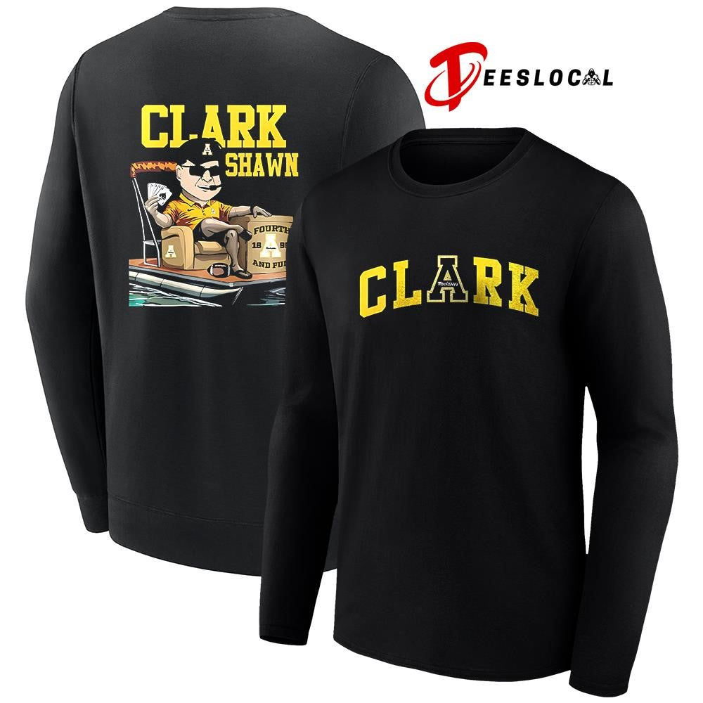 Appalachian State Mountaineers coach Shawn Clark caricature shirt