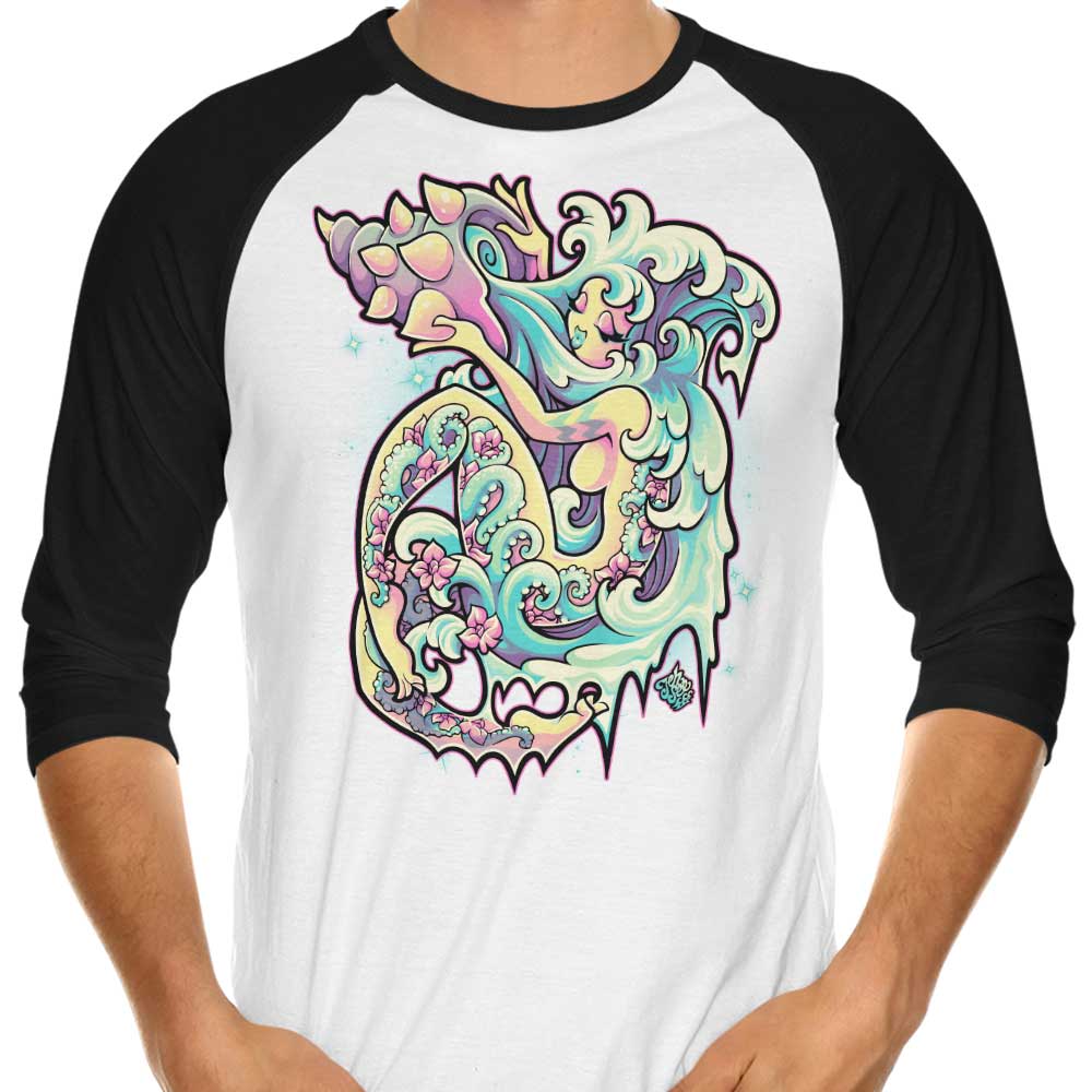 Aquarius - 3/4 Sleeve Raglan T-Shirt Hoodie, Sweatshirt | CiraTrend.com (Image 4)