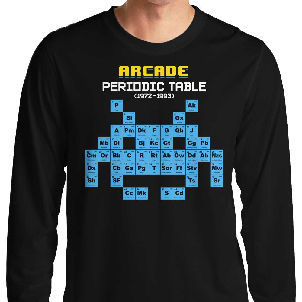Arcade Periodic Table - Long Sleeve T-Shirt Hoodie, Sweatshirt | CiraTrend.com (Image 1)