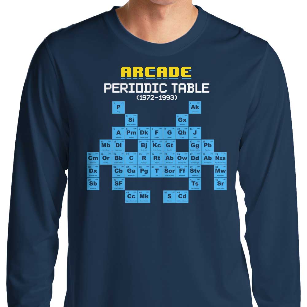 Arcade Periodic Table - Long Sleeve T-Shirt Hoodie, Sweatshirt | CiraTrend.com (Image 3)