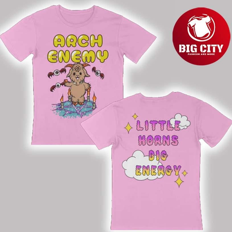 Arch Enemy Merch Baphy Little Horns Big Energy Two Sided Shirt