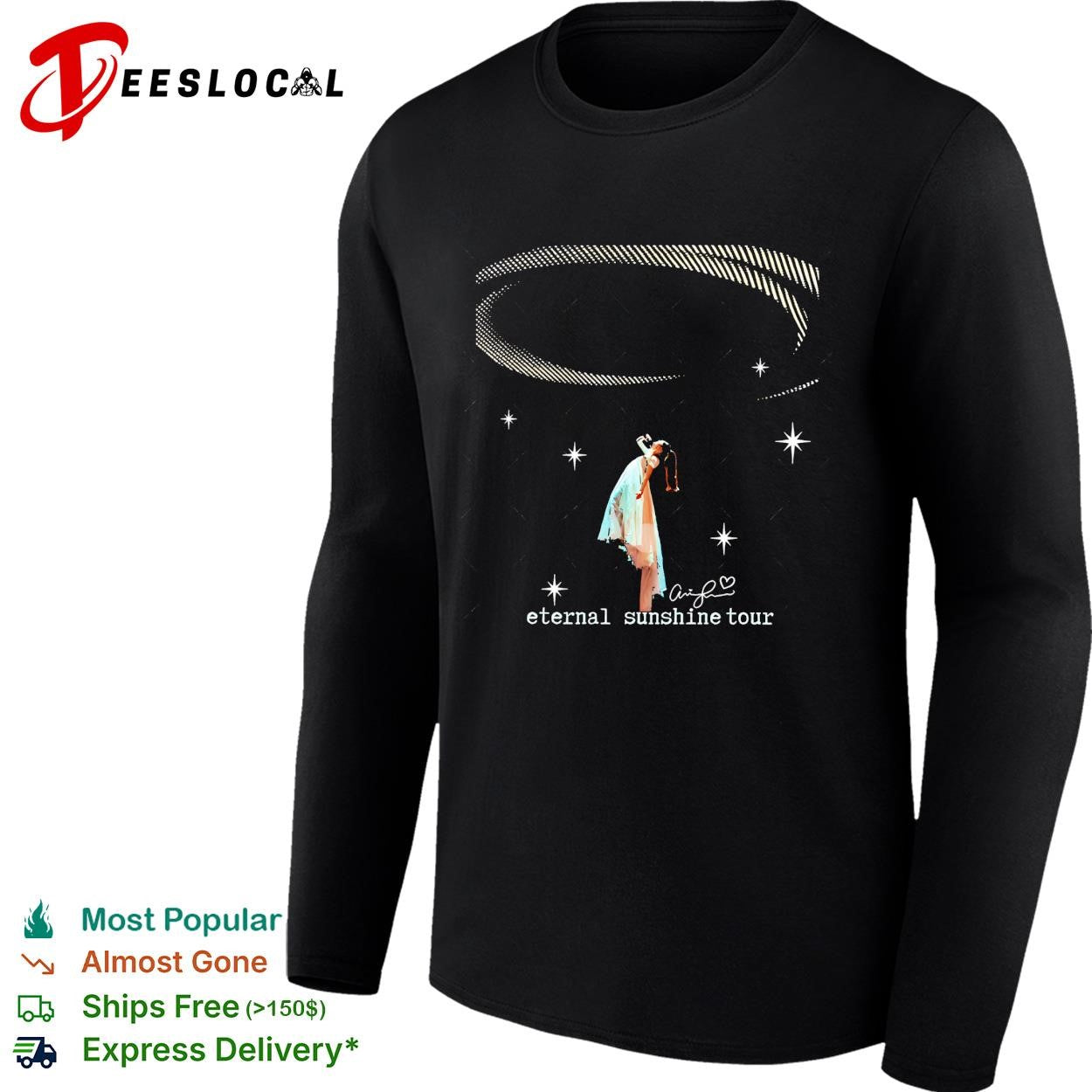 Ariana Grande The Eternal Sunshine Tour singature shirt