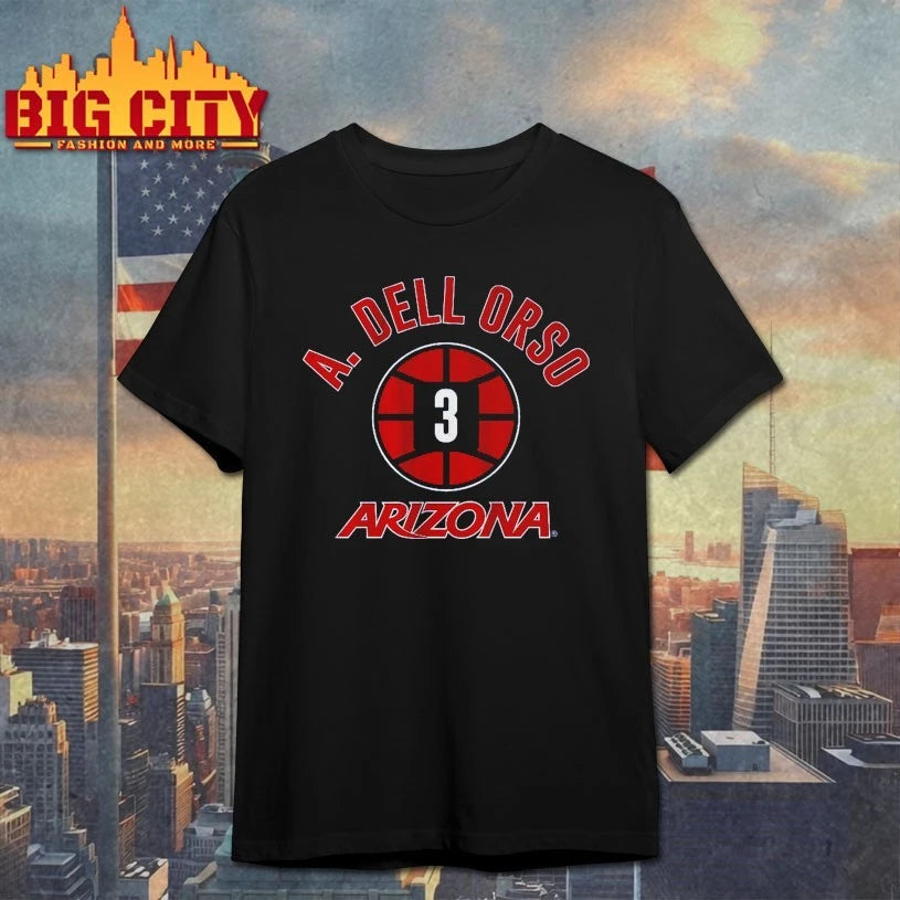 Arizona Basketball Anthony Dell’Orso Number 3 shirt