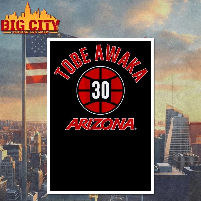 Arizona Basketball Tobe Awaka Number 30 shirt
