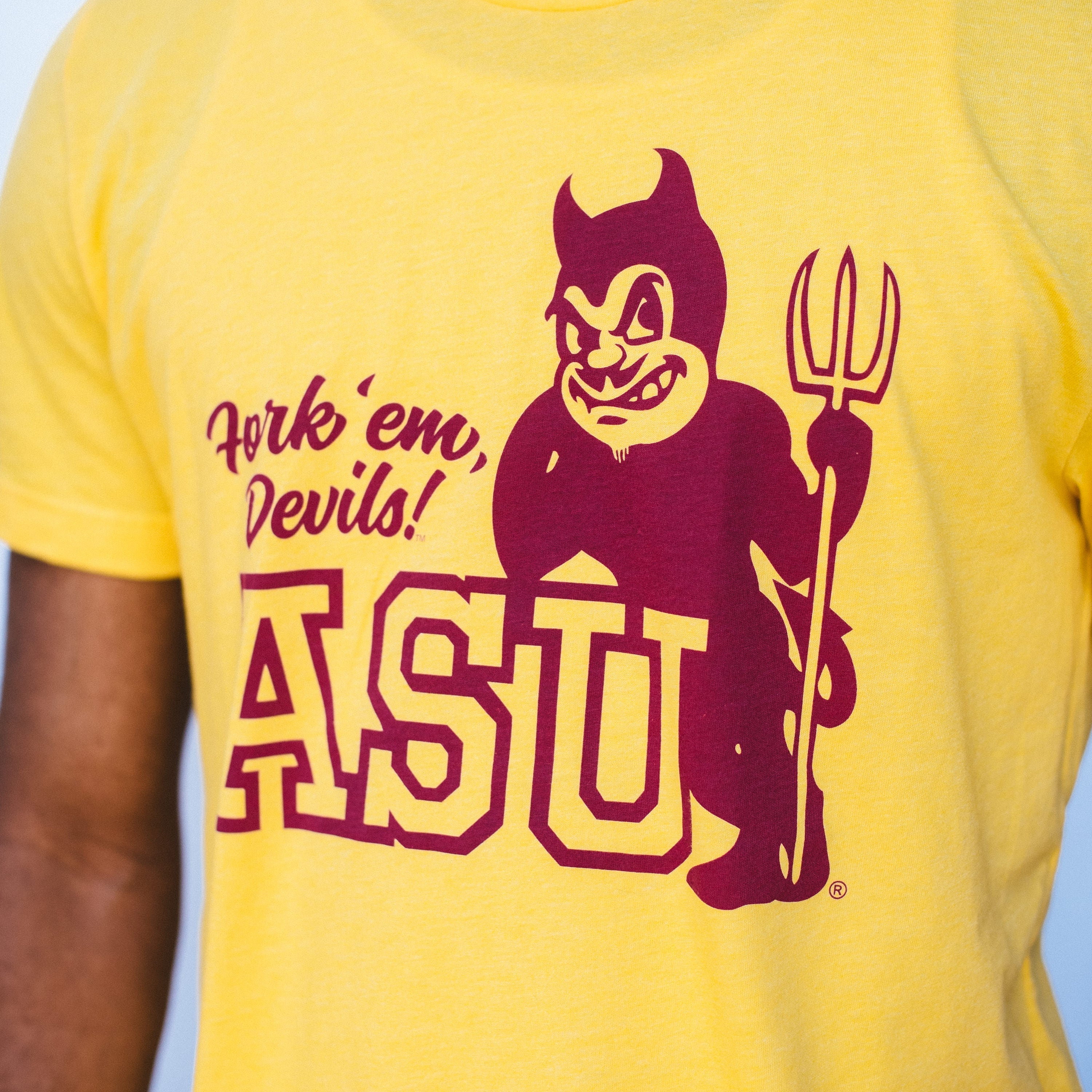 Arizona State ‚ÄúFork ‚ÄòEm, Devils‚Äù Vintage Tee Style001