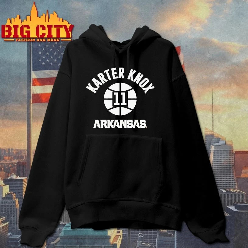 Arkansas Basketball Karter Knox Name Number Ball 11 shirt