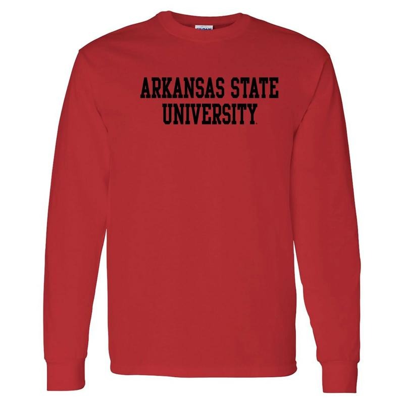 Arkansas State Red Wolves Basic Block Unisex T-shirt Sweatshirt Hoodie 7 | CiraTrend.com