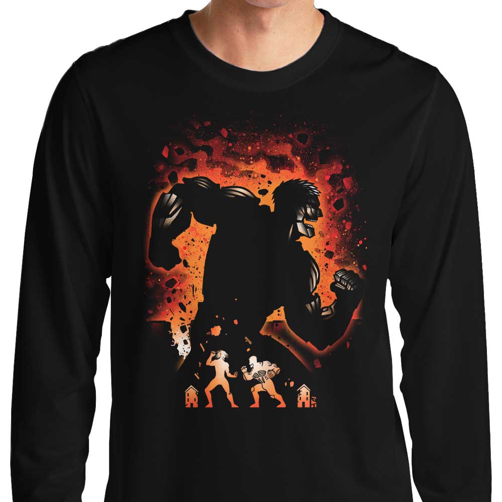 Armored Titan - Long Sleeve T-Shirt Hoodie, Sweatshirt | CiraTrend.com (Image 1)