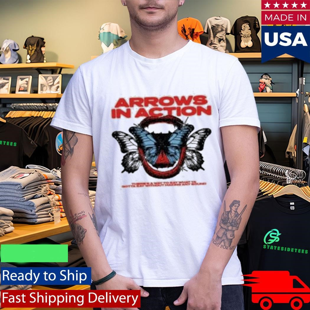 Arrows In Action Butterfly Shirt