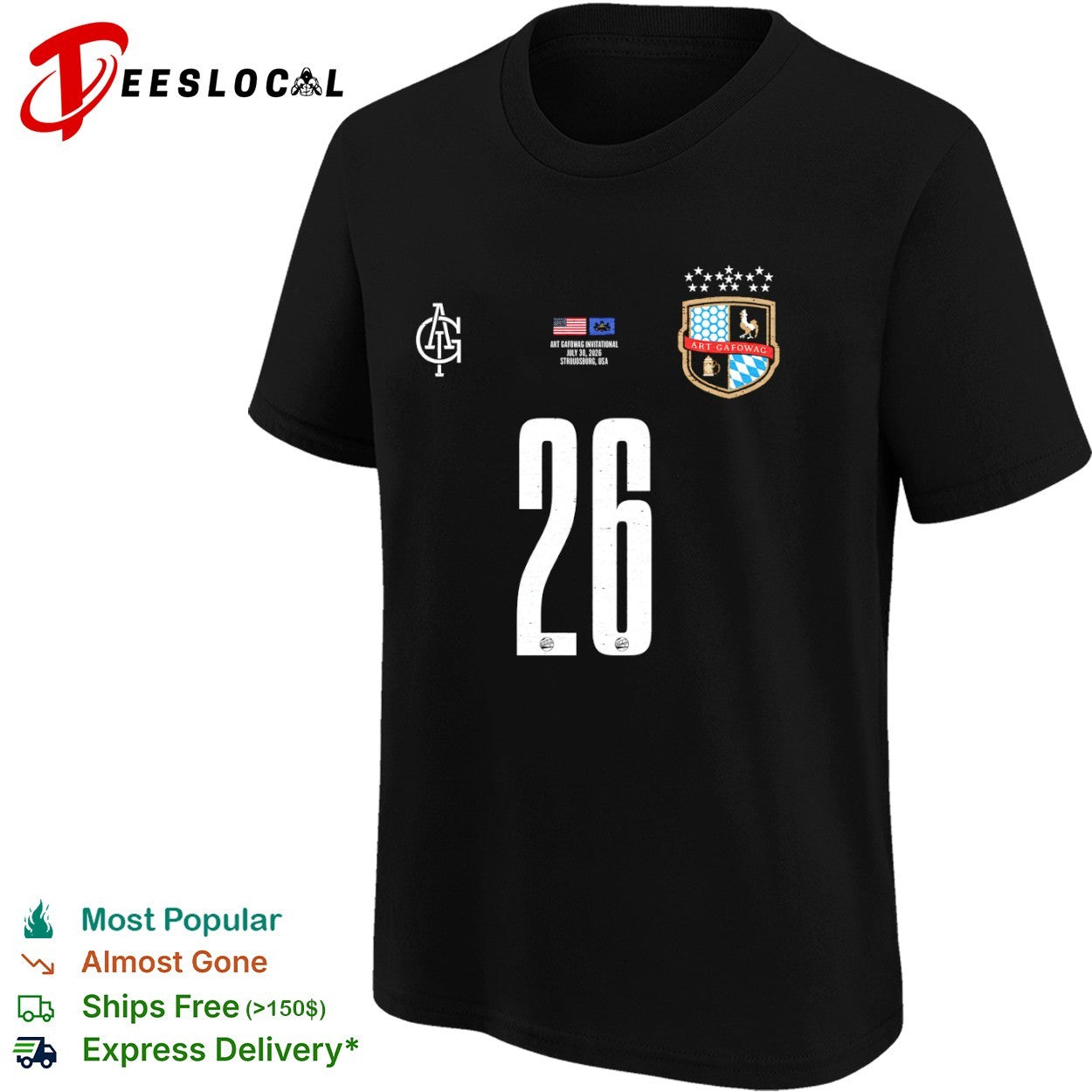 Art Gafowag Invitational July 30 2026 Stroudsburg USA 26 AGT shirt