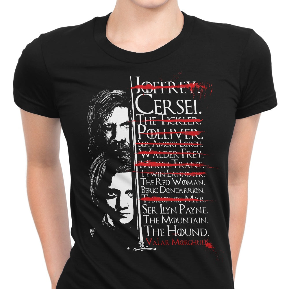 Arya's Prayer - Women's Apparel T-Shirts, Hoodie, Sweatshirt | CiraTrend.com (Image 1)