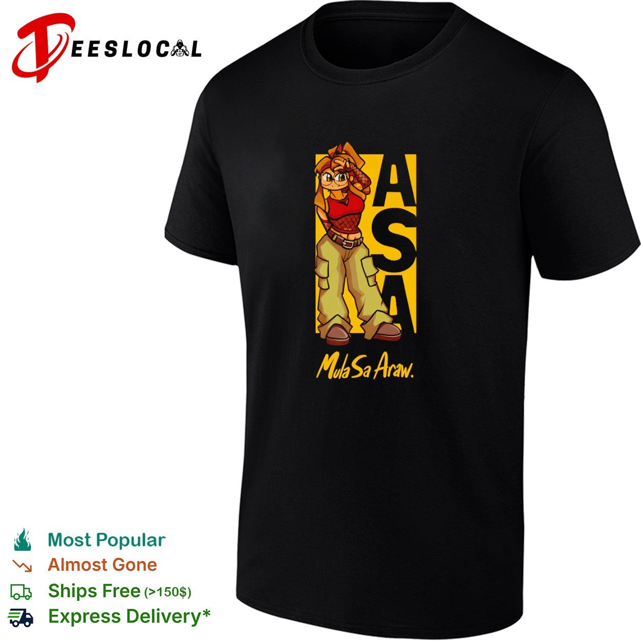 Asa Mula Sa Araw Character Design Merchandise Casual Fashion Shirt