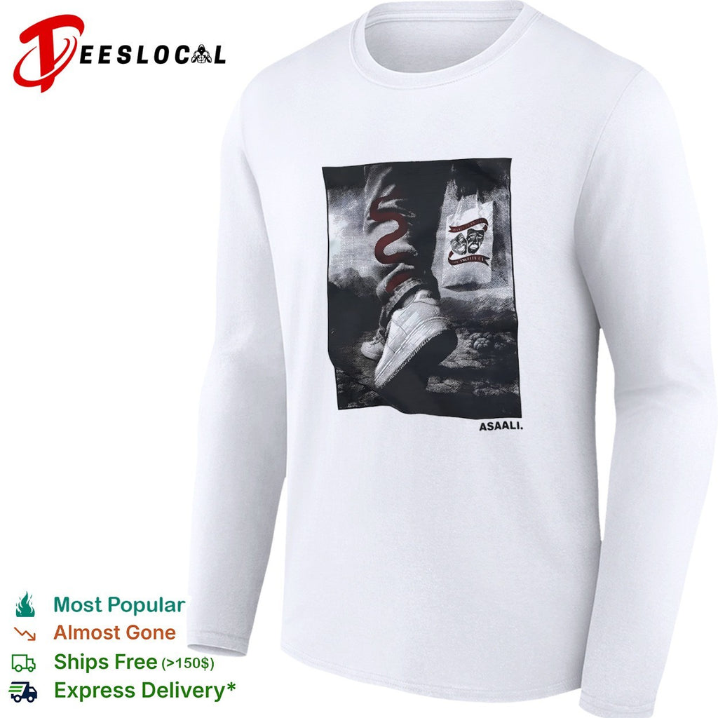 Asaali comedy tragedy shoes Los Angeles CA shirt