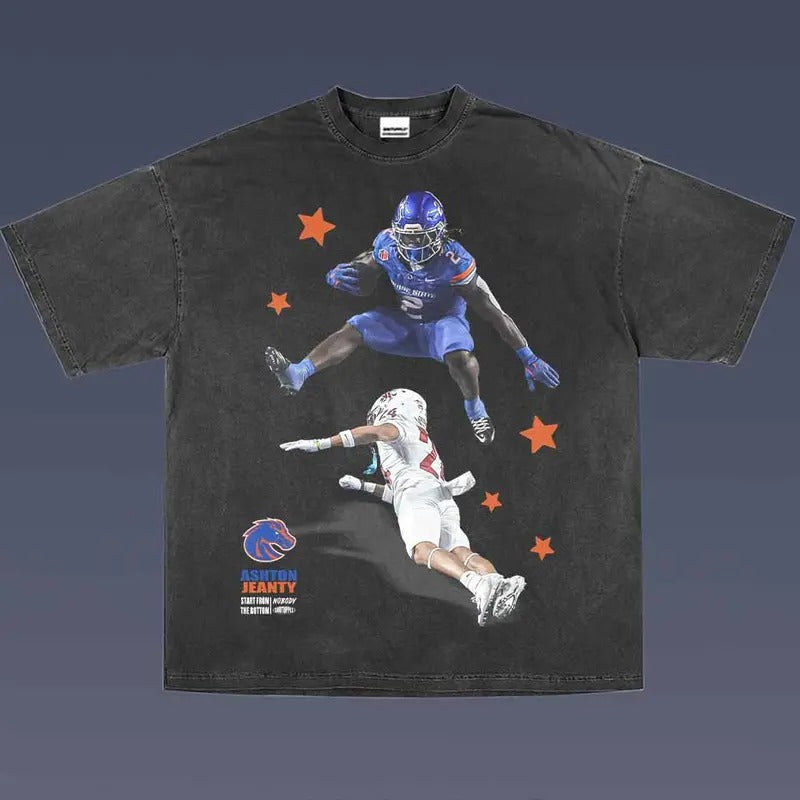 Ashton Jeanty 1.0 VINTAGE TEE | MEN'S GRAPHIC T-SHIRT SWEATSHIRT HOODIE | GIFT FOR FAN | CiraTrend.com