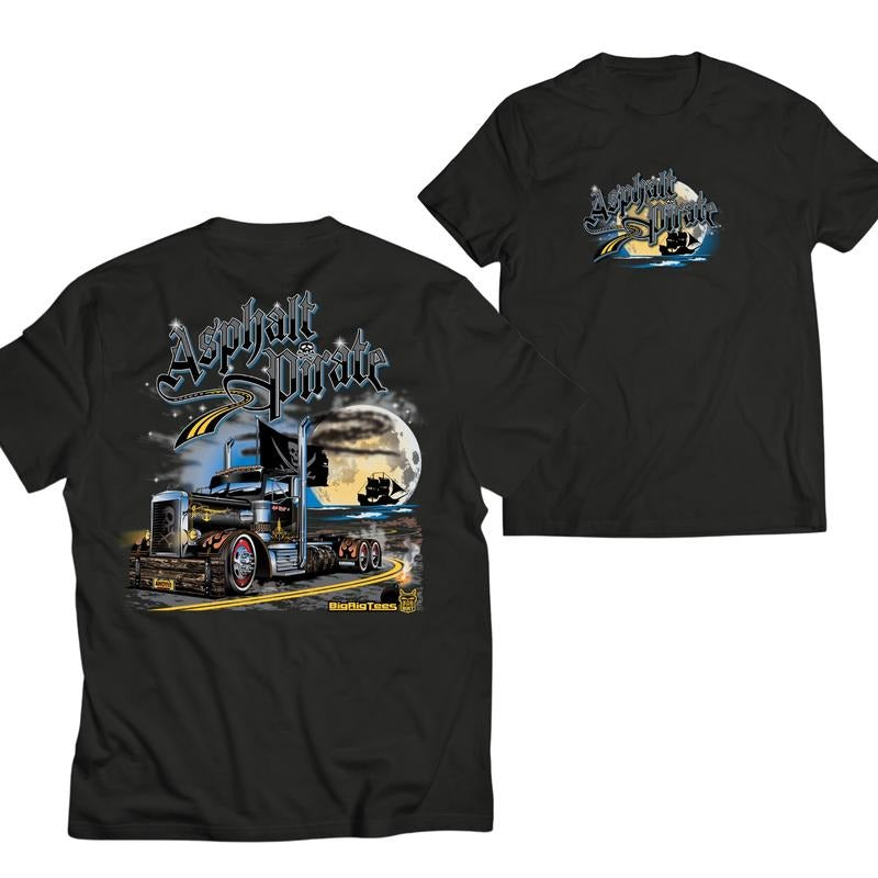 Asphalt Pirate Tractor Graphic Tee, Stylish Car Merch for Automotive Enthusiasts Hoodie, Sweatshirt | CiraTrend.com