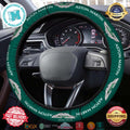 Aston Martin Green Background Steering Wheel Cover