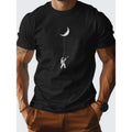 Astronaut Kite Moon Design pure cotton men's T-shirt comfort fit Made in USA Hoodie, Sweatshirt | CiraTrend.com